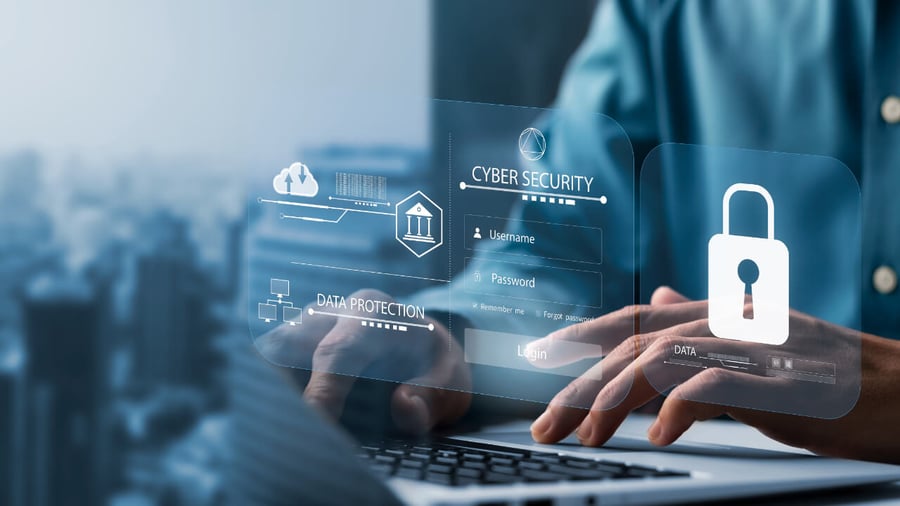 A ReadyWorks tech monitoring a devices cyber security capabilities