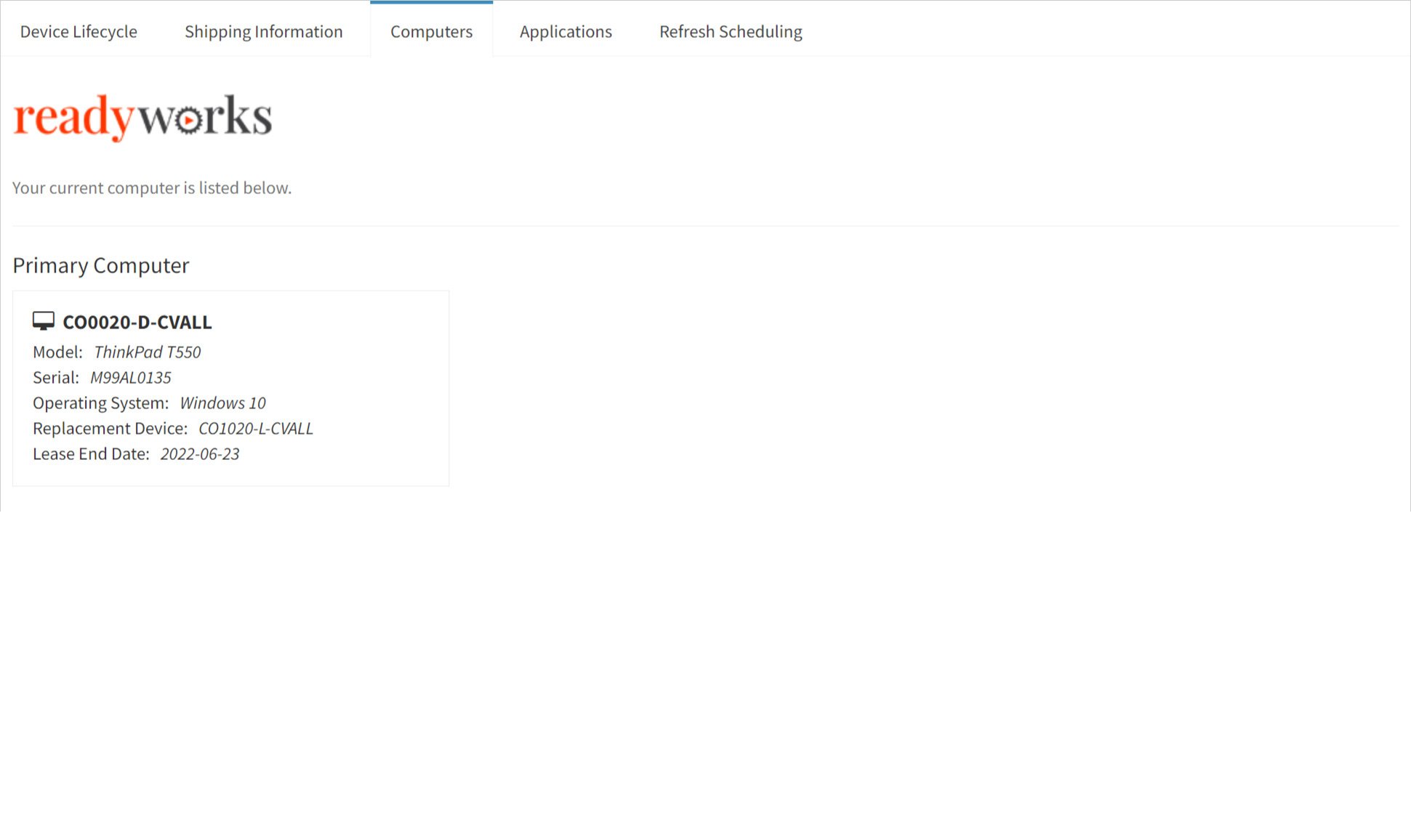 ReadyWorks-self-service-portal-computer-verification-screen